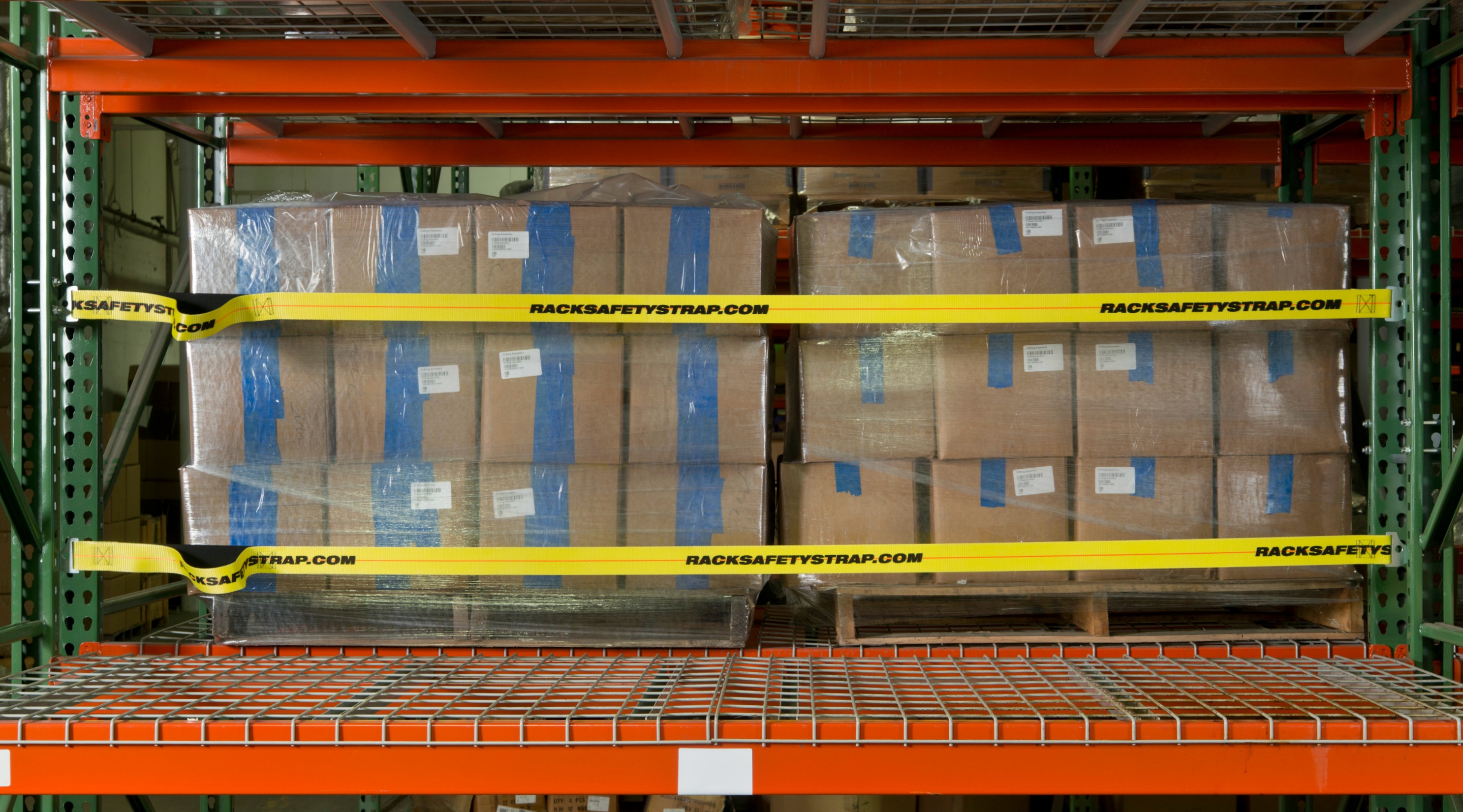 Pallet Rack Safety Straps 1
